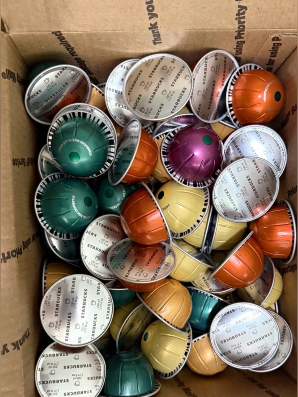 Starbucks Variety Nespresso VERTUO 40 Pods - BULK/LOOSE New